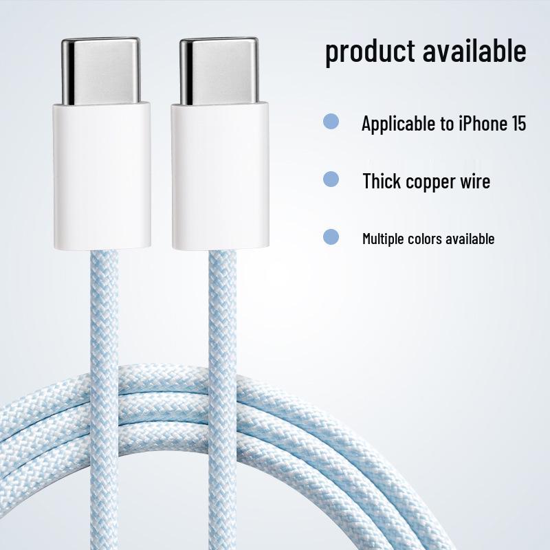Dual Type-C Fast Charging Cable for Apple & Android Devices