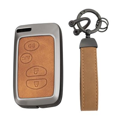 Toyota Dedicated Relay Attack Prevention Key Case, Smart Key Holder, PU Leather, Zinc