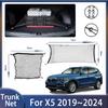 Red para maletero de coche para BMW X5 2019~2024 G05 G18 F95 Resistente al desgaste Elástica Conveniente Almacenamiento Fijo Redes Elásticas Accesorios