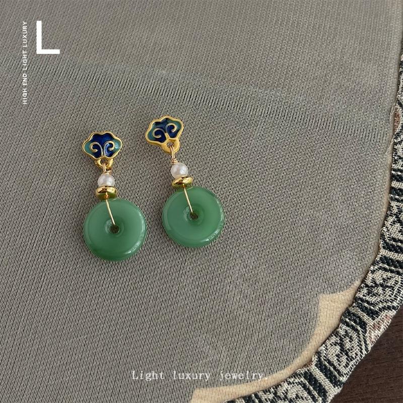 New Chinese-style Handmade Design - Retro Court-style Hanfu Accessories and Ancient Decorative Items - Ear Pendants and Earrings