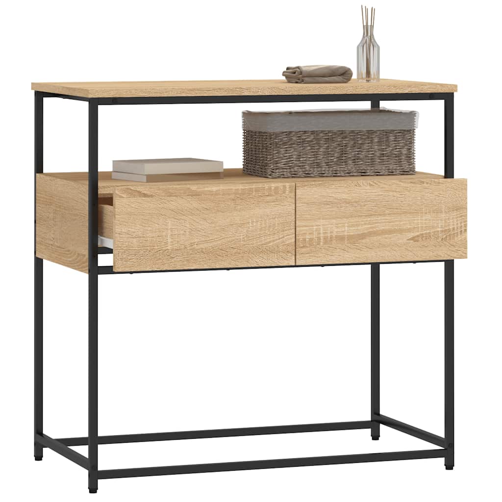 Console Table Sonoma Oak 75 x 40 x 75 cm Particle Board