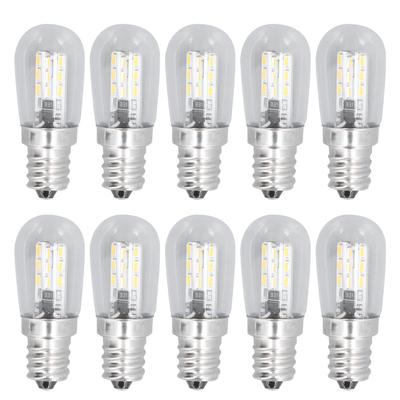 10PCS LED E12 Light Bulb Glass Small Ceiling Lamp Bulb 500LM Wall Lamp Bulb for Bedroom Office 220V