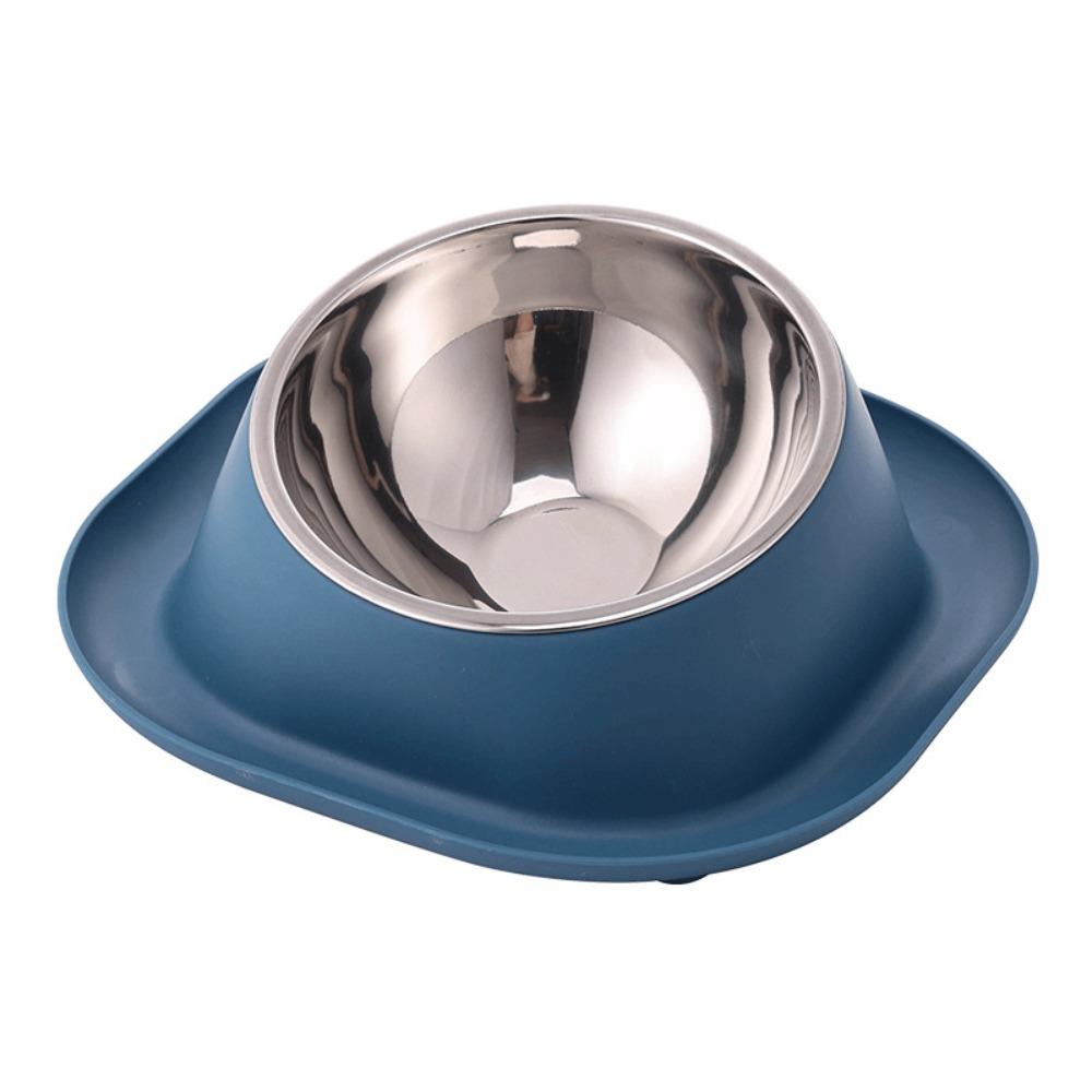 

Stable Double Bowls Cat Bowl Stainless Steel Elevated Dog Water Bowl Prevent Overflow Detachable Cat Food Container Pet Supplies