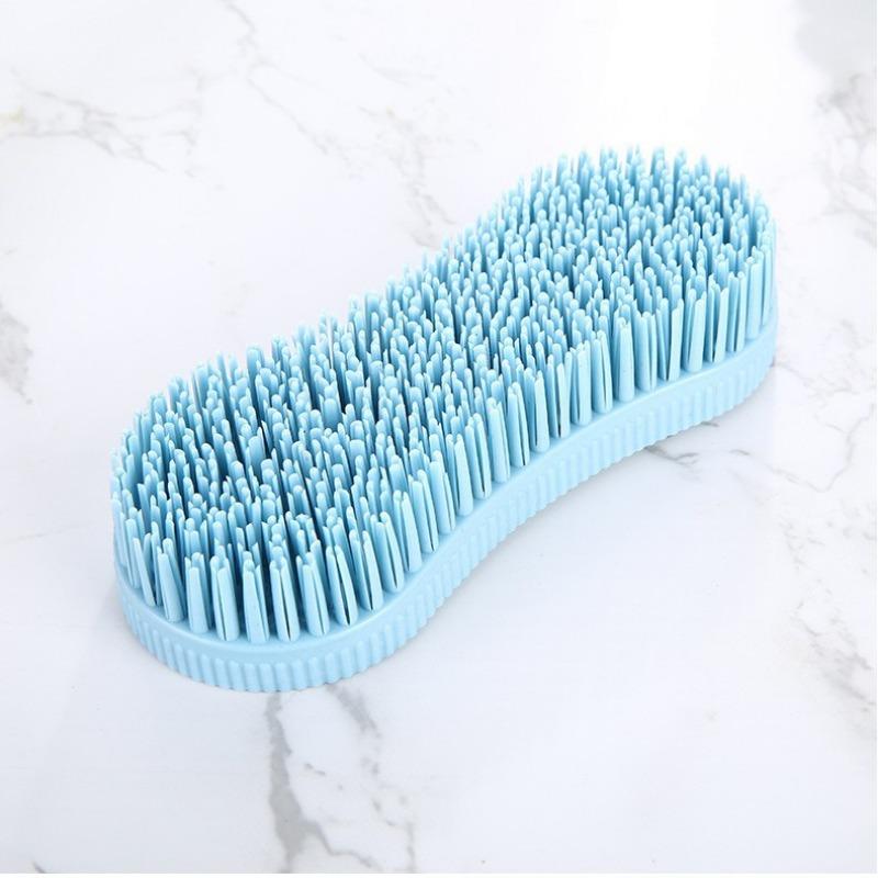 Plastic soft rubber bristles integrated 8-figure brush jeans brush household hard-bristle board brush kitchen cleaning brush