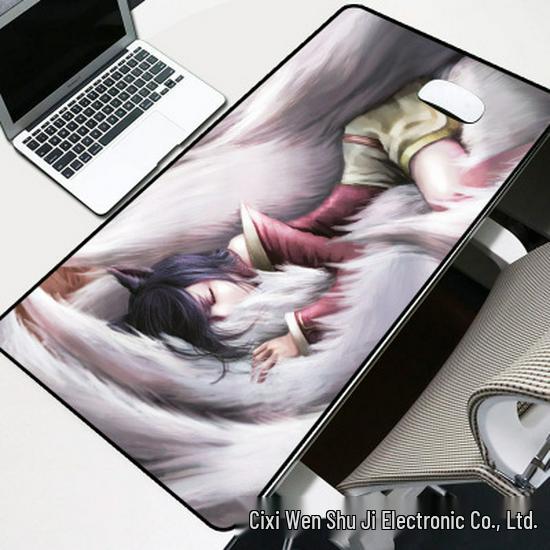 LOL Chicken Eating Gaming Mouse Pad with Shortcut Keys - Large Desk Pad for Office or Internet Cafe, Customizable Gift