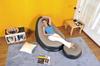 Inflatable Armchair with Footrest, Garden Beach Lounger