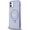 Guess Guhmn61Hrsgsu Iphone 11 / Xr 6.1 Fioletowy/Purple Hardcase Ring Stand Script Glitter Magsafe