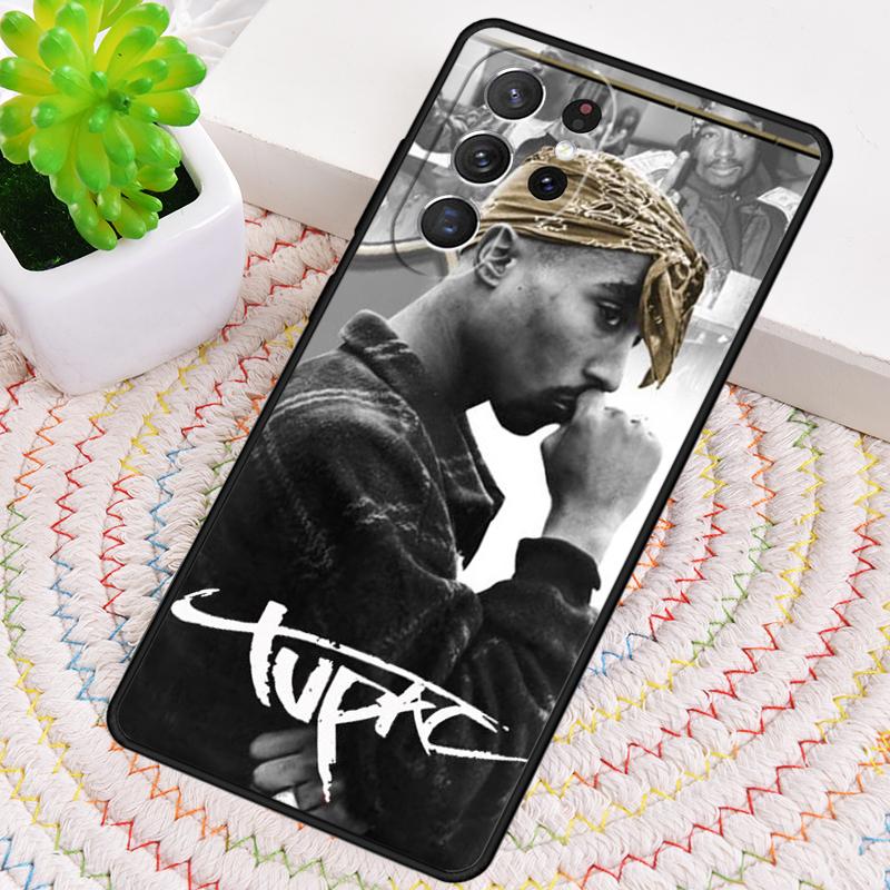 2pac tupac Crown 2 pac Phone Case for Samsung Galaxy note 10 pro S26 Ultra S23 S24 FE S25 S21 S22 PLUS shockproof Cove