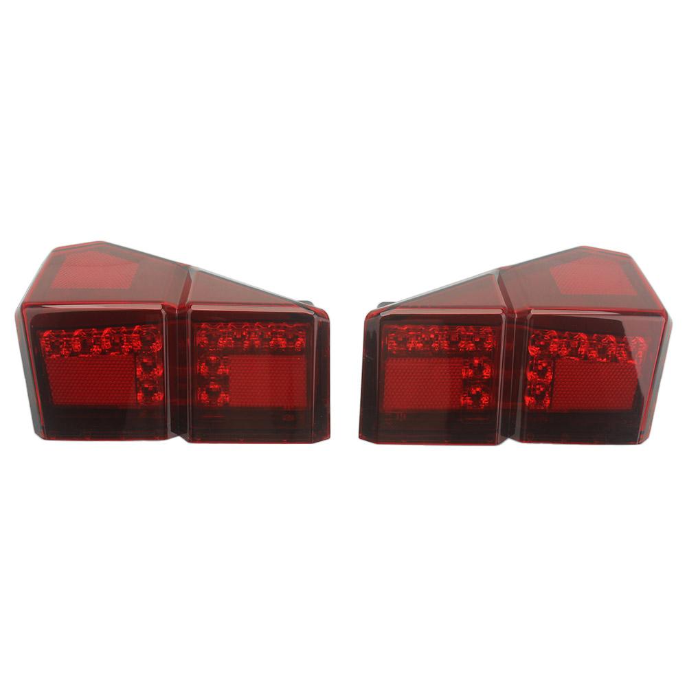 12V LED Rear Tail Light Car Part Left & Right ABS PC Red Smoke Fit For RANGER CREW XP 1000 NorthStar Edition Premium 2021-2025