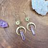 Lilac Quartz Goddess Fairy Earrings