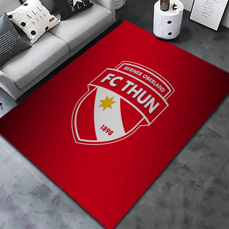 Fc Thun Logo Carpet Rug For Living Room Bedroom Home Sofa Decoration Kids Play Nonslip Floor Mat