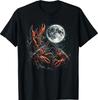 Three Crawfish Moon Galaxy Space Retro Animal T-Shirt