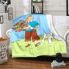 1pc Blanket The Adventures of Tintin2 Print Design, Lightweight Blanket for Sofa, Bed- Soft &Warm, Gift for All Seasons like Christmas, Halloween