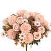 Silk Rose Artificial Flowers for Wedding Home Christmas Decoration Wreaths bridal bouque Dining table vase Photography props DIY