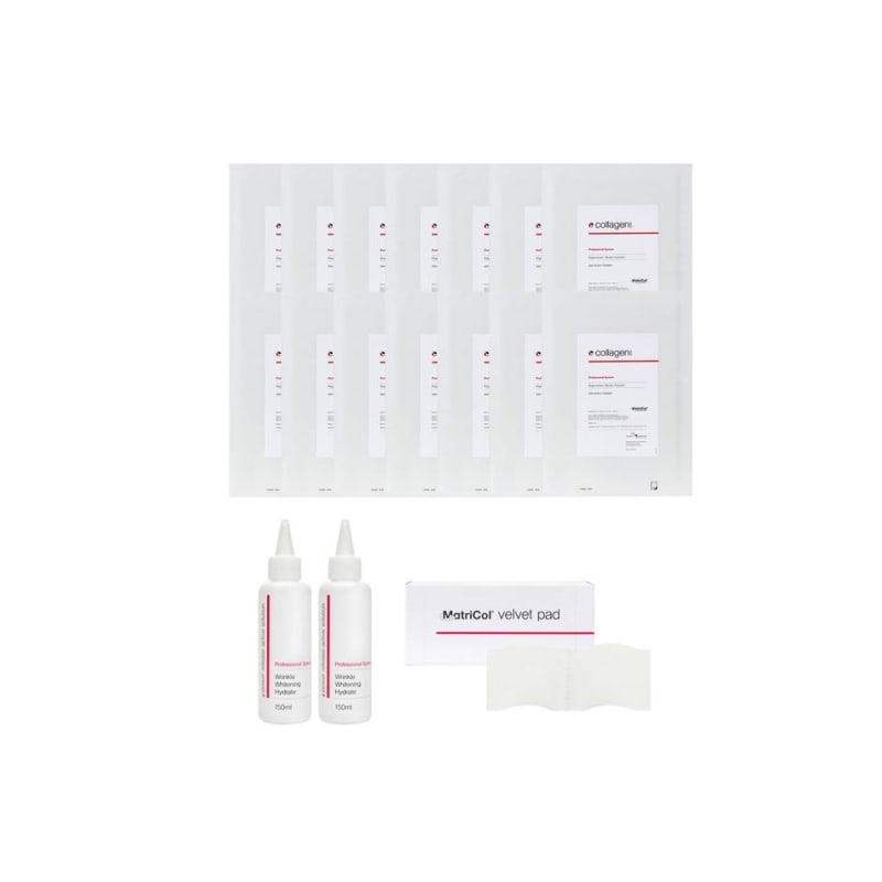 Raw Collagen Velvet Sheet Collagen One Classic 14 Sheets + Power Release 150ml 2 Sheets + Velvet Pad 1 Sheet