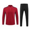 Stand Collar Half Zip Sweatsuit Set Men's Basketball Training Camp Tracksuit Custom Logo Print Sports Jacket