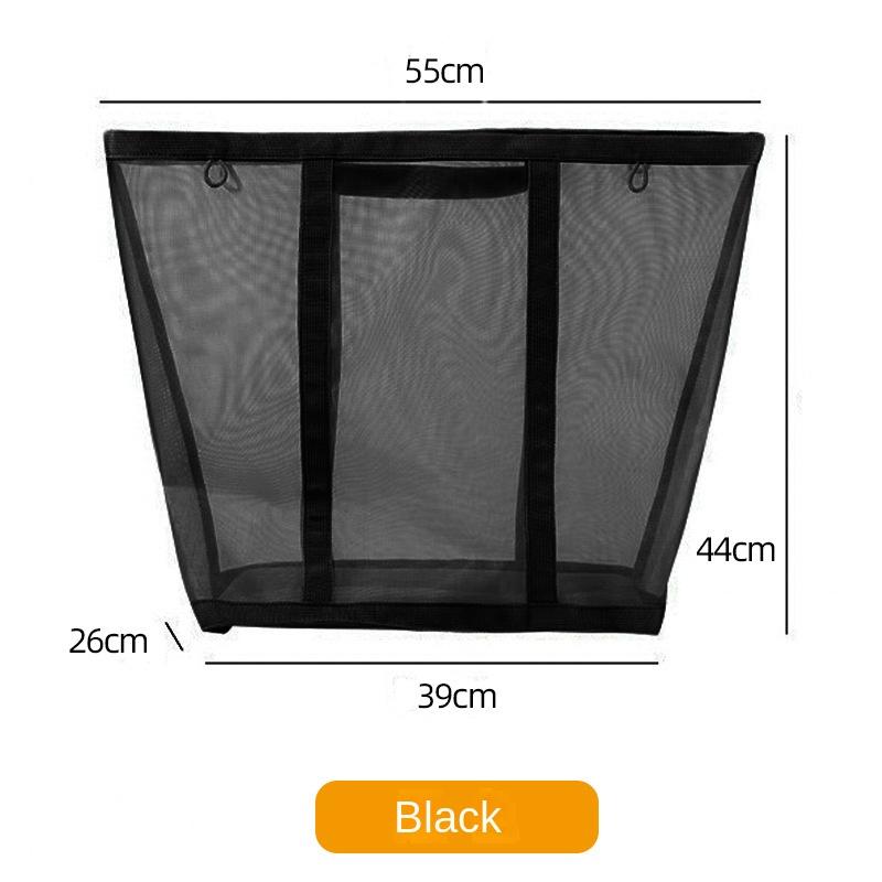 4006 Household Mesh Dirty Clothes Basket Laundry Basket Foldable Wall-holding Bathroom Dirty Clothes Storage  Basket