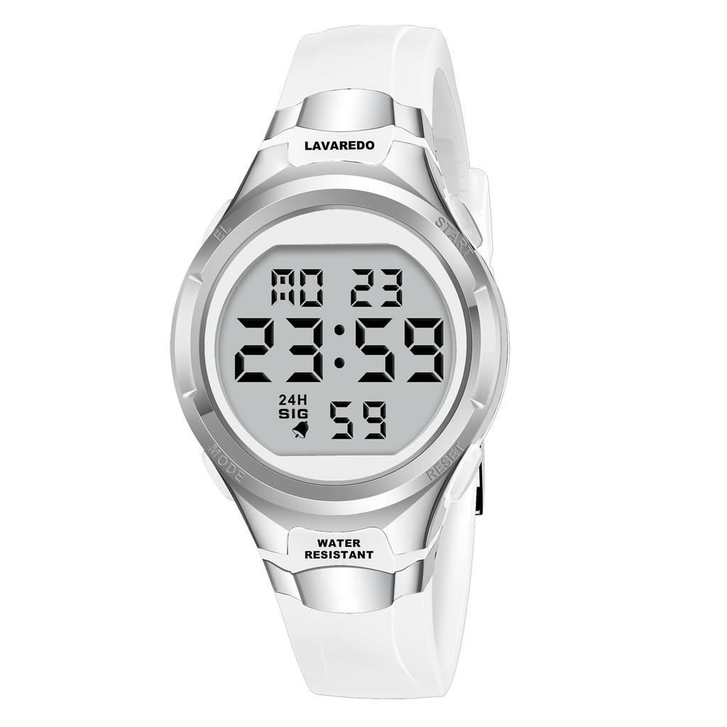 Digital klokke for kvinner, Sportsklokke, Multifunksjonell, Dato, Ukedag, Alarm, LED-display, Vanntett klokke, Utendørs, Enkel klokke, Stilig,