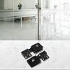 Self Closing Glass Door Hinges Designed from Zinc Alloy No Drilling Installation for Easy Use Perfect for Various Applications