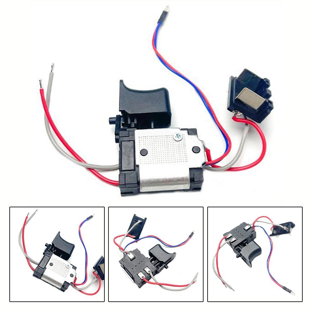Cordless Electric Drill Trigger Switch with Speed Controller and Dustproof Push Button for Power Tools Replacement