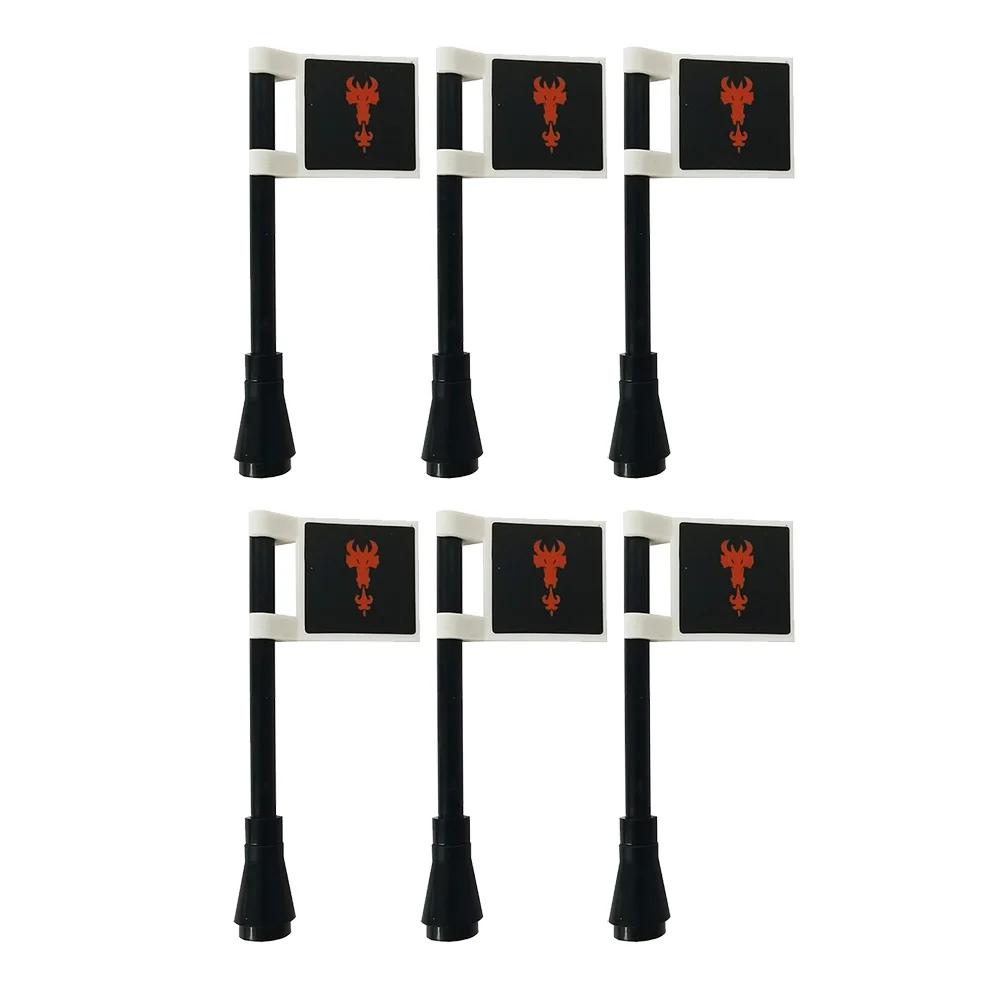 Średniowieczny Zamek Rycerz Legion Flaga Klocki Wojskowa Postać Krzyżowcy Flagi Gondor Starożytny Święte Cesarstwo Rzymskie Zabawka