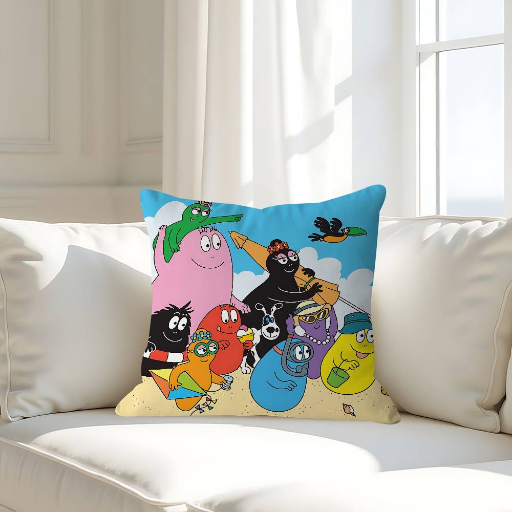 Classic Movie B-Barbapapa Pillow Cover Sofa Cushion Cover Home Room Decoration Children Gift