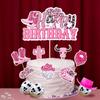 Cowgirl Hat and Boot Cake Toppers Cowgirl Cake Decorations Cowgirl Birthday Baby Shower for Western Theme Party Favors Supplies