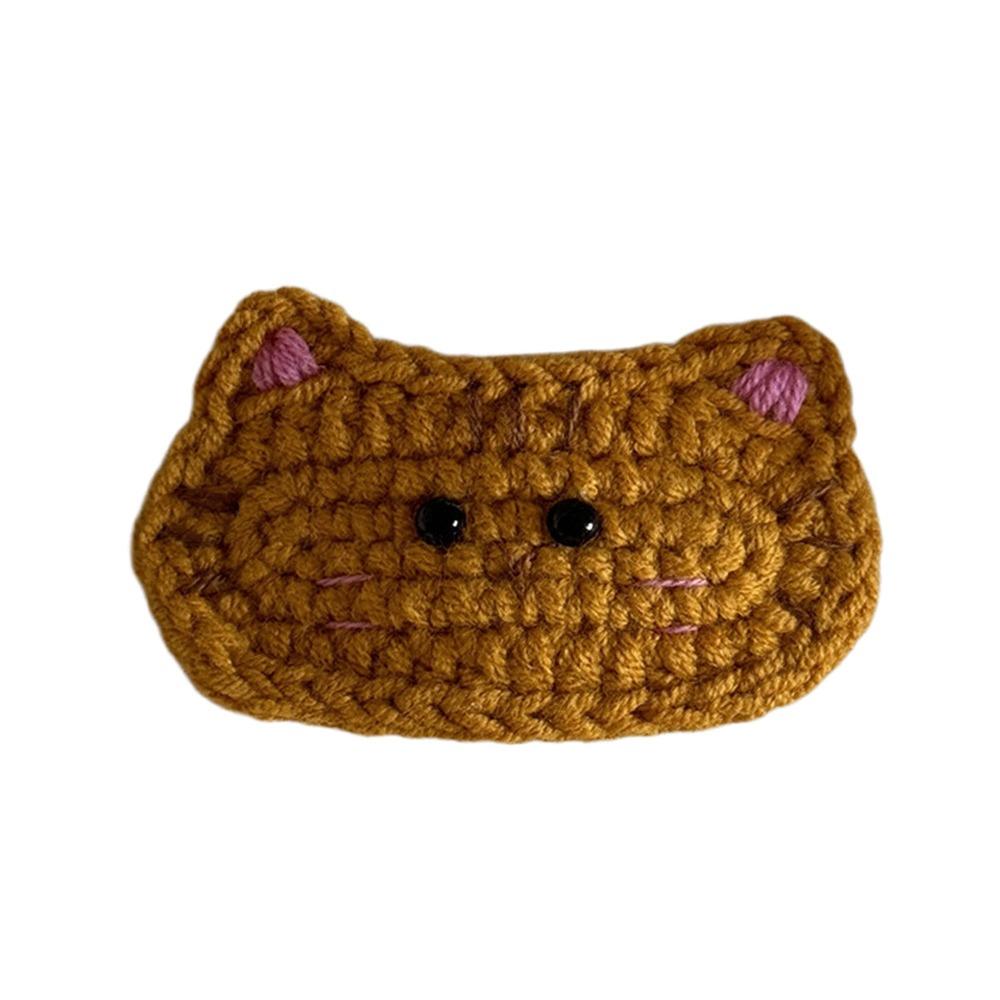 Handmade Hairpins Cat Children's Hair Accessories Crochet Hair Clips  for Women & Men