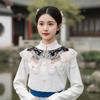 Detachable Hanfu Collar Embroidered Shirt Fake Collar Elegant Shoulder Collar  Cloth