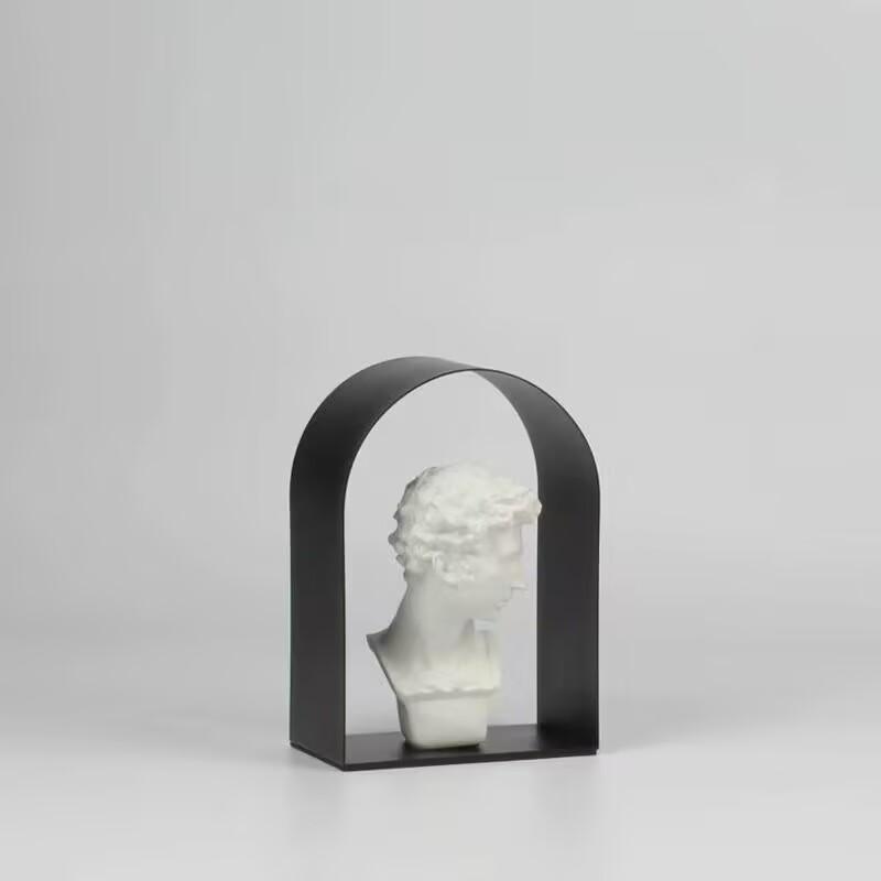 

Modern Minimalist Geometric Metal Arch Decoration Home Livingroom Bookcase Ornaments Store Office Hotel Furnishing Accessories