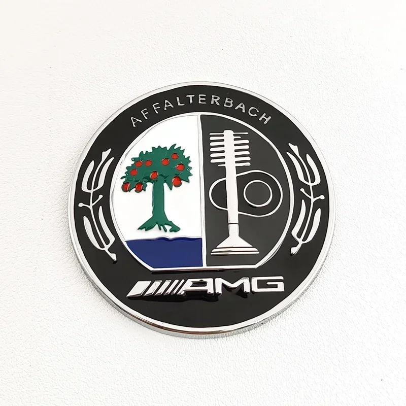 Car Sticker For Benz 6.5cm Apple Tree Logo AMG Metal Car Emblem Rear C Pillar Side Badge for Mercedes Benz A C E GLA GLC GLE Sti