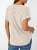 2026 Summer European & American Plus Size Women's V-neck Casual Brushed Solid Color T-shirt