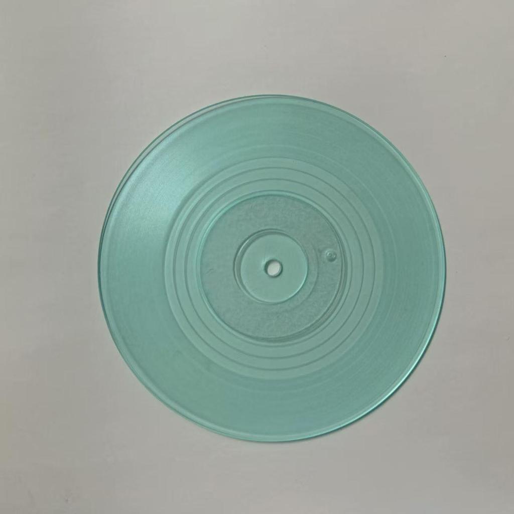 Retro Vinyl Record Non-slip Coaster - Round ABS Plastic Coffee/Tea Cup Mat with Heat Insulation