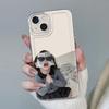 Rich sunglasses for little girl iPhone17Pro space phone case Apple 16 transparent 14/15 fine hole 13