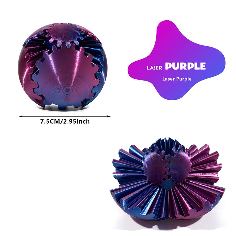 

Інноваційна 3D-друкована шестерня-куля, що обертається, іграшка, настільна декоративна модель, прикраси помаранчевий