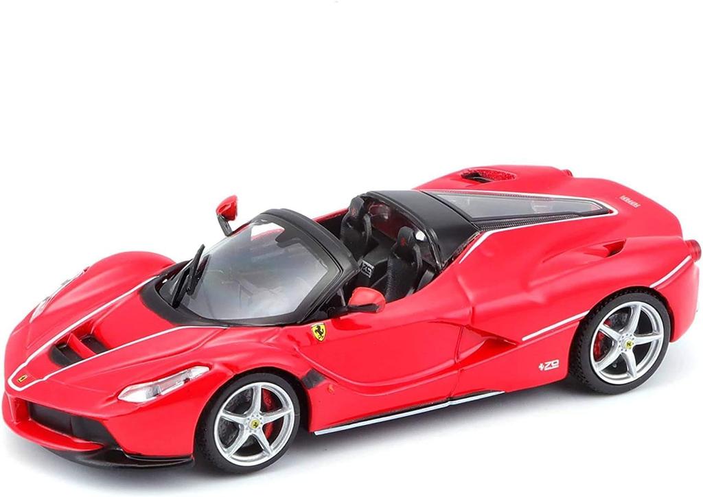 Bburago Ferrari LaFerrari Diecast Model LAFERRARI APERTA SPIDER 2017 Signature Series 1/43 (Red) [Used]