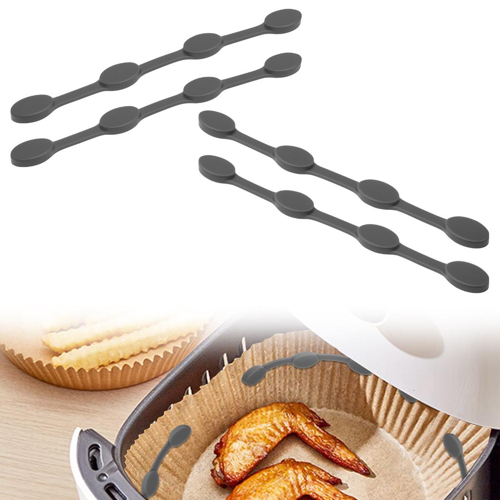 4Pcs Silicone Air Fryer Magnetic Buckle Heat Resistant Multi Use Parchment Paper Hold down Buckle Air Fryer Magnetic Clips