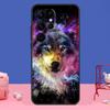 Custodia artistica Wolf Howls per Samsung Galaxy S24 Ultra S23 S22 S21 S20 FE Note 20 S8 S9 S10 Note 10 Plus