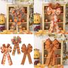 Decorative Bowknot Thanksgiving Door Wall Window Decoration Supplies Handmade Butterfly Knot Harvest Season Accessories
