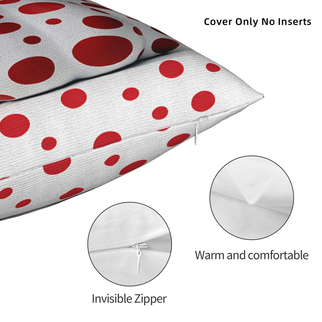 Yayoi Kusama Abstract Face Pillow Case Japanese Artist Retro Trendy Pillow Cover Soft Pillowcases For Living Room Sofa