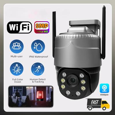 V380Pro bezprzewodowa kamera CCTV PTZ 5MP zewnętrzna wodoodporna automatyczne śledzenie wykrywanie sylwetki kamera bezpieczeństwa IP