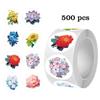 500Pcs Flower Stickers Cakes Desserts Baking Decorations Sealing Gift Series Self-Adhesive Stationery Sticker Labels