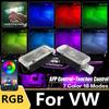 LED Car Footwell Light RGB Atmosphere Lamp Interior Decorative For VW Golf 6 MK6 EOS Sharan 7N Touareg 7L 7P Passat B5 B6 Arteon