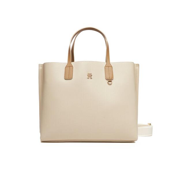 Bag Tommy Hilfiger Tommy Hilfiger Th Distinct Satchel AW0AW17463 Beige