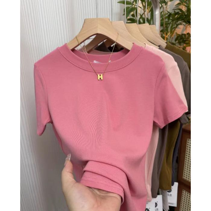 A6 High-Stretch Slim Fit T-Shirt, 92% Cotton, 8% Spandex