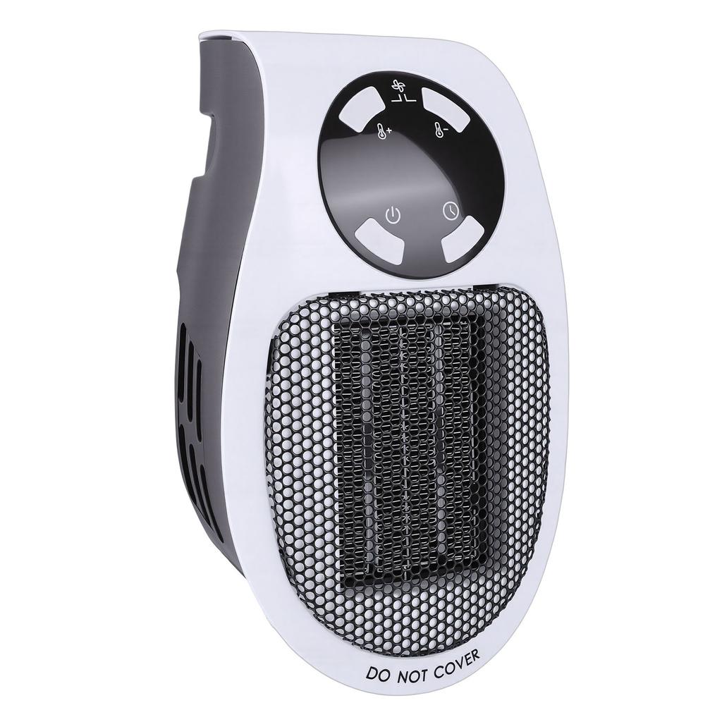 Wall Plug In Heater 500W Portable Wall Outlet Heater with Remote LED Display Adjustable Thermostat and 12H Timer for