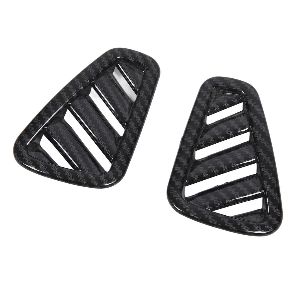 1Pair Dashboard Air Outlet Vent Cover Carbon Fiber Pattern Dashboard Side Air Vent Cover Replacement for Benz A‑Class