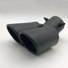 1PC Dual Outlet Exhaust Tip Chrome Stainless Steel Car Exhaust Muffler Tip Rear Tail Throat Car Accessories