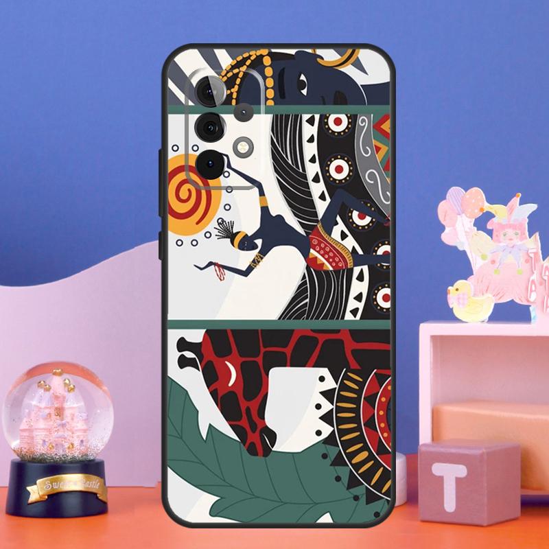 Tribal Aztec Geometric Colour Case For Samsung Galaxy A16 A26 A36 A56 A15 A35 A55 A34 A54 A52 A12 A32 A13 A33 A53 A17 A06