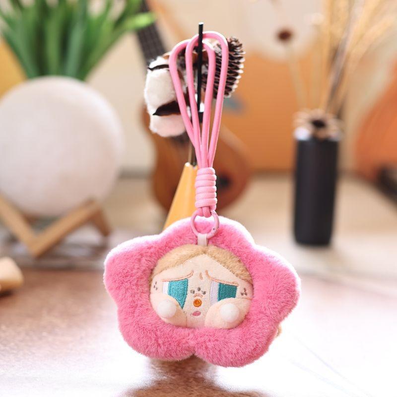 Flower Crybaby Plush Toy Cute Soft Fill Doll Backpack Pendant Keychain Kid Gift